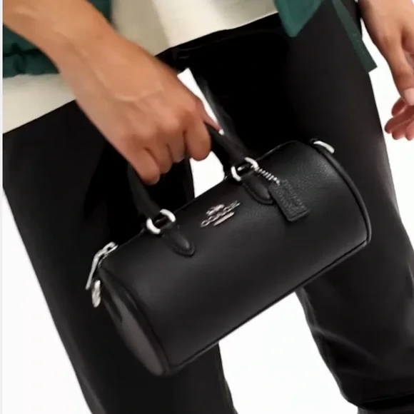 NWT Black COACH Barrel Mini Crossbody or Mini Purse - Picture 5 of 7